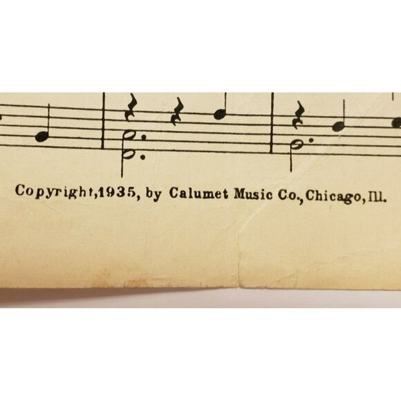 Sheet Music- Rose of Tralee by Lou Breese VINTAGE 1935 - Picture 4 of 4